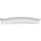 Ekena Millwork Eyebrow Architectural Grade PVC Pediment, 76"W x 10-1/2"H x 2-3/4"P PEDP076X105EYE00 - alternate 1